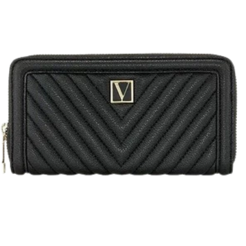 Гаманець Victoria's Secret Large Wallet with Zip Black Large Wallet with Zip фото