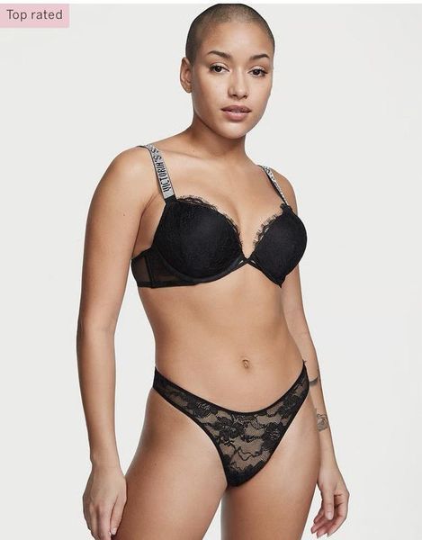Трусики зі стразами victoria&rsquo;s secret розмір с та м 200702457 фото