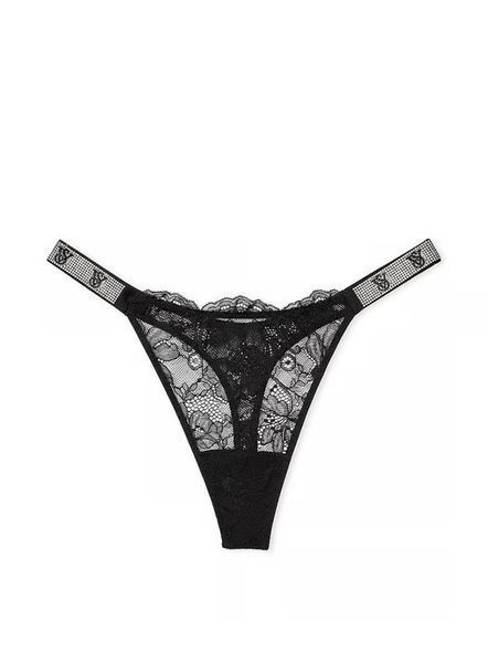 Трусики зі стразами мереживні стрінги victoria&rsquo;s secret оригінал розмір м 200709141 фото